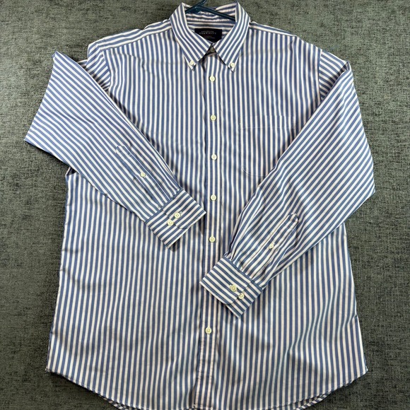 Charles Tyrwhitt Other - Charles Tyrwhitt Button Down Mens L Blue Striped Non-Iron Classic Fit Shirt